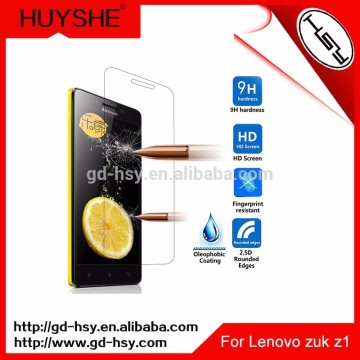 HUYSHE for lenovo zuk z1 fingerprint resistant 0.3mm thickness tempered glass screen protector for lenovo zuk z1