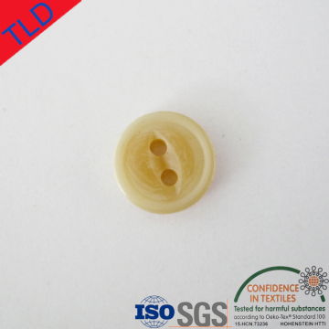 Resin fisheye buttons for garment