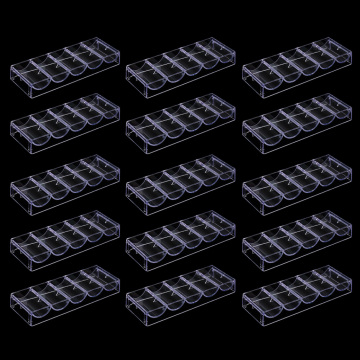 Professional Casino Gambling Poker Chips Tray Rack Acrylic Holder 100 Chips Poker Chips