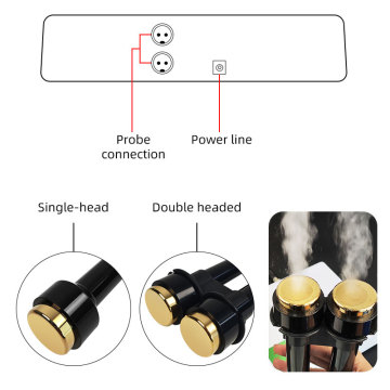 Double head ultrasonic beauty device