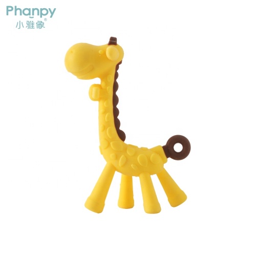 BPA Free Silicone Teether Toys Food Grade καμηλοπάρδαλη