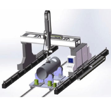 Gantry Cutting Robot untuk Persimpangan Garis