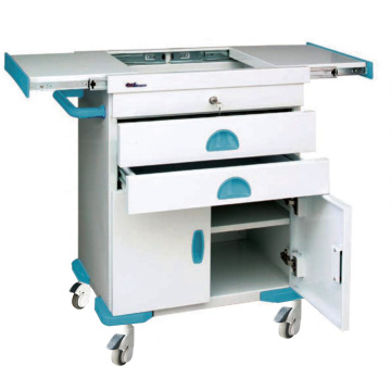Hospital Steel Medication Tray Emergency Trolley