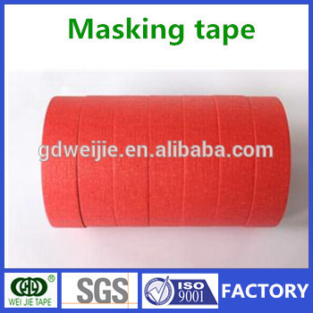 Weijie red masking tape/colorful crepe paper masking tape