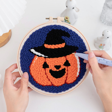 INTODIY Halloween Punch Needle Embroidery DIY Kit