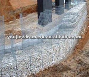 hexagonal gabion box for flood control