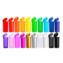 Customizable Capacity, Colorful PP Plastic Squeeze Flip Cap Pop Top Vials, Dram Tubes, and POP Top Bottles