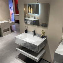 Wholesale Luxury Wall-Mounted Artificial Stone Bathroom Sink