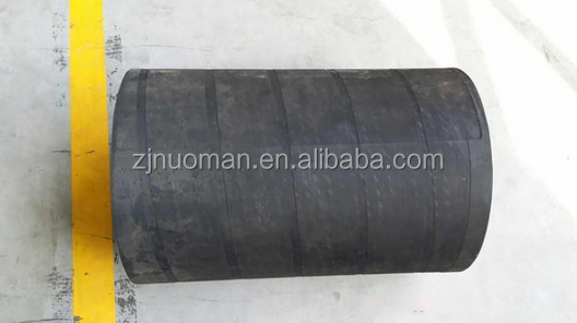 Hollow cylindrical rubber fender for yacht