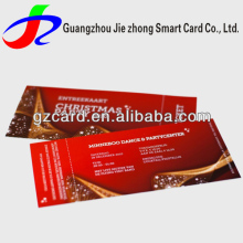 free design paper tear off ticket cards printing