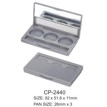 Compact cosmétique carré en plastique vide