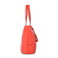 Catalina Leder Schultertasche Handcrafted Tote in Rot