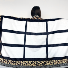 Customizable 50x60 White Fluffy Sheep Sublimation Blanket - USA Warehouse