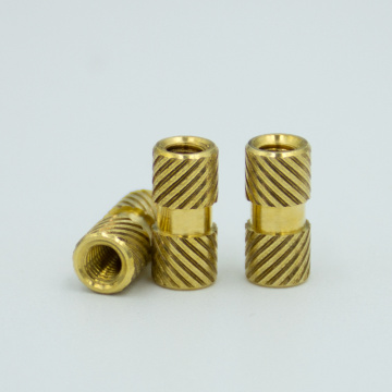 Brass Insert Knurled Hot-Melt Hot-Pressed Injection Nut