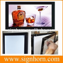 Real estate agents light pockets led edge-lit window display