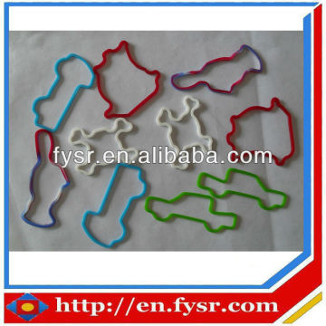 Various Silicone shaped bands,silicone silly band