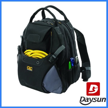 Custom leathercraft 48-pocket garden tool bag backpack