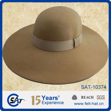 ladies big brim wool felt floppy hat