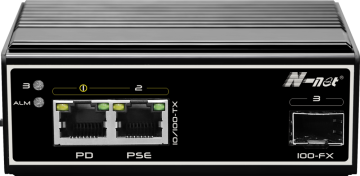 3 ports industrial PoE switch