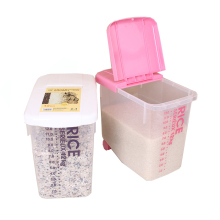 12KG  Large Capacity Kitchen Food Storage Boxes Bean Rice Grain Container rice storage container storage boxes  with wheel