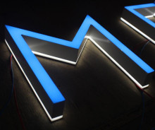 Reverse Halo Lit Letter Sign
