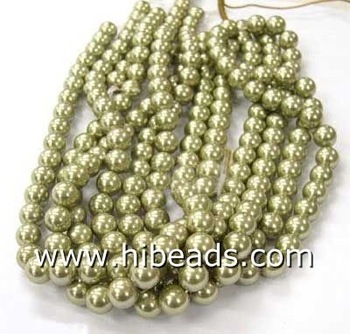 wholesale glossy shell pearl beads LSP0025