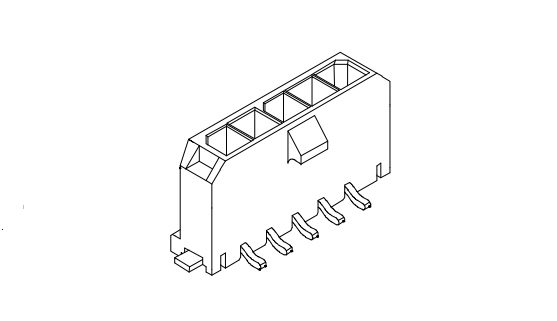 MX3.0mm Single Row SMT dengan wafer landasan forking