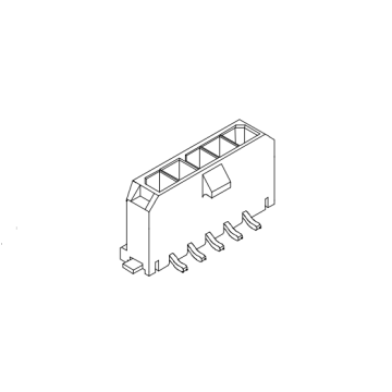 MX3.0mm Single Row SMT dengan wafer landasan forking