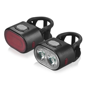 Wholesale USB Rechargeable LED Bicycle Light Set with Front and Rear Lights