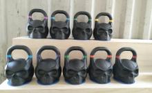 Black Powder coated  Skull Kettlebell