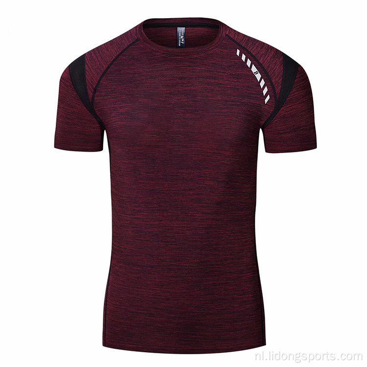 Fitness heren sportschool sport harddroogd shirt