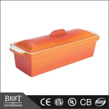Rectangular terrine dish with lid