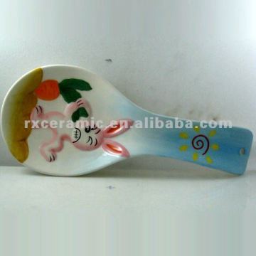 2010 Cartoon Pull The Radish Shap Spoon -Rabbit