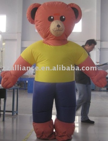 inflatable walking bear movable mascot walking cartoon