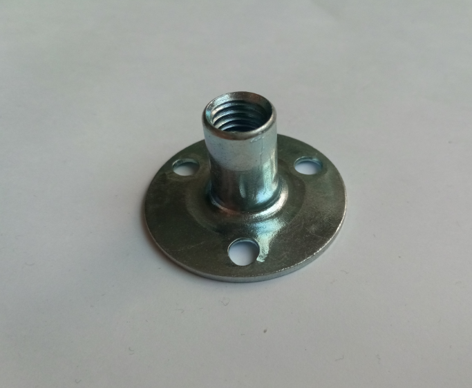 3 hole round base t-nuts with 3/8 thread for cliff-climbing