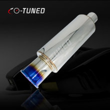 Universal New Exhaust Muffler 2.5 inch Inlet 3.5 inch Tip