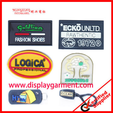 embossed silicone rubber label