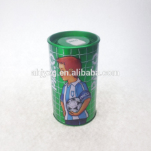round metal perfume packaging gift tin box for lover