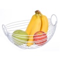 Metallic Kitchen Modern Style Countertop Wire Fruit Basket Decorative Fruit Bowl