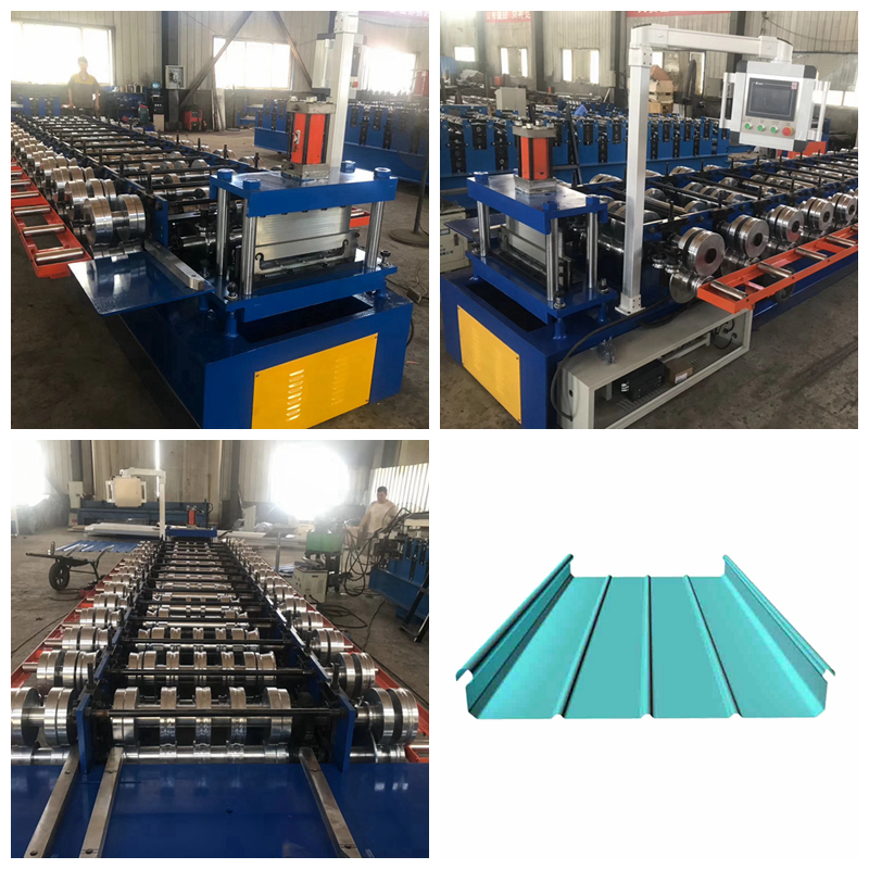 Portable self lock Metal Roofing Roll Forming Machine / Standing Seam Metal Roofing Machine