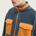 Manteau unisexe à col montant Sherpa Jacket Factory Custom