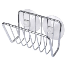 Kitchen Sink Metal Suction Cup Sponge Caddy