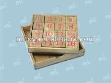 wooden number puzzle