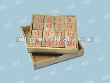 wooden number puzzle