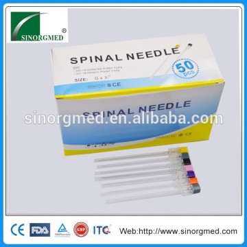 Quincke Tip and Pencil Point Disposable Spinal Needle