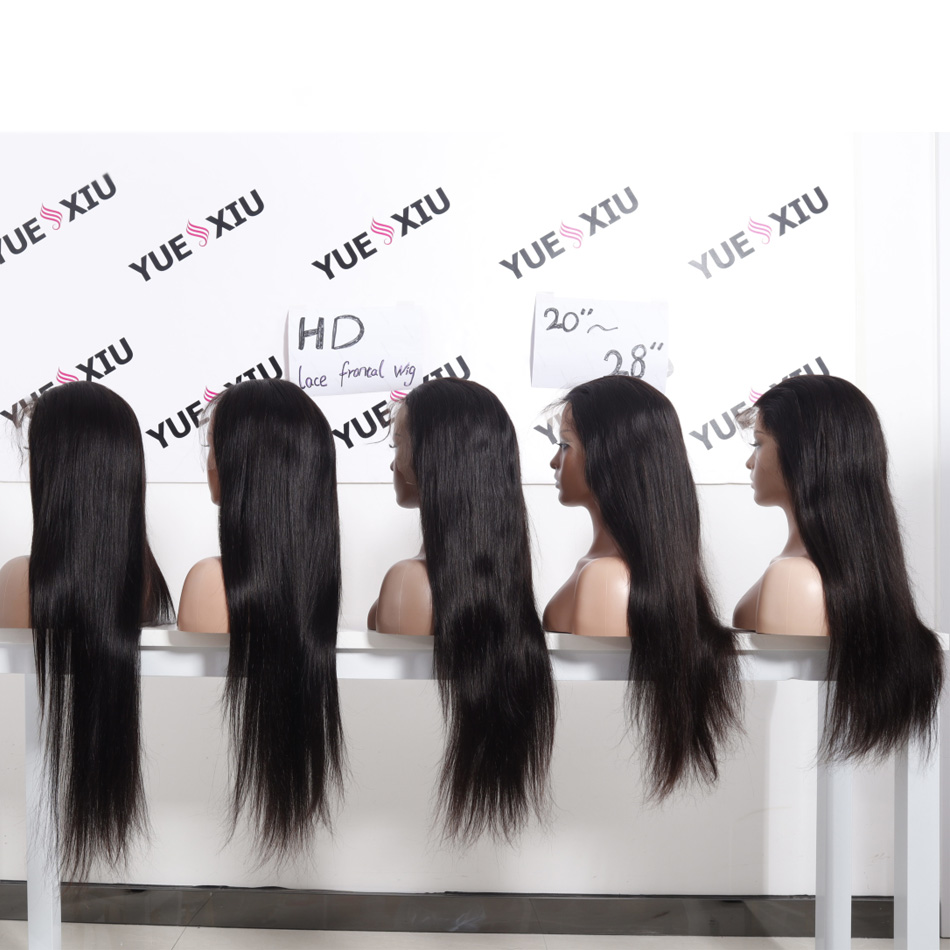 Ready to Ship Cuticle Aligned Transparent Frontal Closure 13x4 5x5 Swiss Scalp HD Brazilian Full Lace Frontal Human Hair Wigs