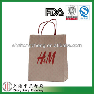 paper shopping bag with handles