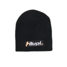 Teenagers custom embroidered logo knitted beanie hats