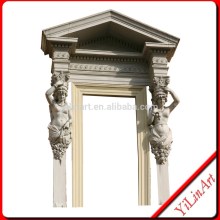 White Marble Stone Door Frame With Lady Statue