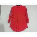 Ladies woven long sleeve shirt